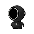 Pikkukuva 2 / 5: Usb Protable tuuletin ripustettava kaula Kädessä pidettävä Lazy Mini Leafless Spaceman tuuletin kaulanauhalla-mustalla