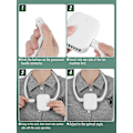 Pikkukuva 3 / 5: Kaulatuuletin, 2-in-1 kannettava USB-tuuletin 3 nopeutta ladattava handsfree-vyötärönauha kaulakorutuuletin