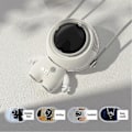 Pikkukuva 4 / 5: Usb Protable tuuletin ripustettava kaula Kädessä pidettävä Lazy Mini Leafless Spaceman tuuletin kaulanauhalla-valkoisella