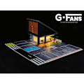 Miniatyrbild 3 av 5: 1:64 G FANS Bilgarage Diorama Modell Med LED-lampor Parkeringsplatser Stad DIY Modellset Kan Kombineras med Städer 710012B tools