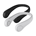 Miniatyrbild 5 av 5: (Svart) Bärbar fläkt, handsfree tyst minihalsfläkt, bladlös, 360 justerbar, 3 hastigheter, lämplig för inomhus-/utomhusaktiviteter