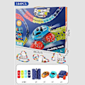 Miniatyrbild 5 av 5: Utbytbar Bana Med LED-upplyst Racerbil Flexibel Monterad Bana Födelsedagspresent För Barn Pojkar Flickor Lbv 184pcs