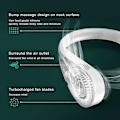 Pikkukuva 4 / 5: Kannettava kaulatuuletin - Mini USB-kaulanauha, lehtitön tuuletin, jäähdytysriippuva tuuletin 3 nopeutta