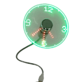 Pikkukuva 2 / 5: USB-LED-tuuletin, Mini-LED-kellotuuletin joustavalla hanhenkaulalla, USB-virralla toimiva hiljainen kannettavan tietokoneen tuuletin kotitoimistoon