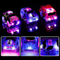 Pikkukuva 2 / 5: Kilpa-auto - 9,5 cm x 5 cm, 3 kpl (kilpa-auto, poliisiauto, paloauto) 5 vilkkuvalla LED-valolla, taikaleluja lapsille 3 4 5 6 7+