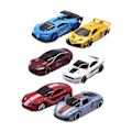 Miniatyrbild 1 av 2: 6-delars Fordonsset Racerbilar för Pojkar för Bebisar Barn för Åldrar 3+ Pojkar B D