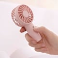 Miniatyrbild 3 av 5: Portable Mute uppladdningsbar handhållen fläkt (rosa)