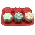 Miniatyrbillede 1 af 4: Kageforme og forme Snefnugform Silikone Kageform Muffin Chokolade Cookie Bageform Dekor