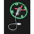 Pikkukuva 1 / 5: USB-LED-tuuletin, Mini-LED-kellotuuletin joustavalla hanhenkaulalla, USB-virralla toimiva hiljainen kannettavan tietokoneen tuuletin kotitoimistoon