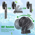Miniatyrbild 3 av 5: Bärbar Mini USB handhållen fläkt (svart)