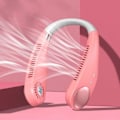 Pikkukuva 1 / 5: Säädettävä kannettava USB-kaulatuuletin (vaaleanpunainen)