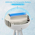 Miniatyrbild 3 av 5: Barnvagnsfläkt Bärbar Bladeless Mini Handheld med flexibelt uppladdningsbart batteridriven (svart)