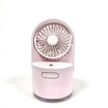 Miniatyrbild 1 av 5: Rosa Mini Quiet Mist Fläkt, USB uppladdningsbar bärbar fläkt, skrivbordsfläkt Lämplig för att sova kontor utomhus inomhus