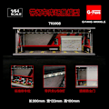 Miniatyrbild 1 av 5: 1:64 G FANS Bilgarage Diorama Modell Med LED-lampor Parkeringsplatser Stad DIY Modellset Kan Kombineras med Städer 710008