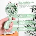 Miniatyrbild 3 av 5: Bärbar fläkt, USB-handhållen fläkt, laddningsbar fickfläkt, batteridriven fläkt, tyst hopfällbar fläkt med 3 fläkthastigheter