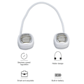 Pikkukuva 3 / 5: USB-ladattava terätön kaulatuuletin (valkoinen)
