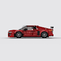 Miniatyrbild 5 av 5: Moc Superbil R8 412 Delar Racing Speed Champion Racer Byggklossar Kreativa Garageleksaker För Pojkar Presenter Leksaksbilar