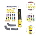 Pikkukuva 3 / 5: Hauler-rata-autonheitto kuljetusauto lelu 3 4 5 6 -vuotiaille lapsille pojille sininen yellow