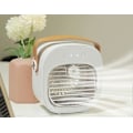 Miniatyrbillede 2 af 3: Ny USB Air Cooler Spray Refrigeration Bærbar opladning til hjemmet Aircondition blæser Mini bærbar desktop vandkøler blæser (hvid)