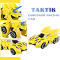 Miniatyrbild 4 av 5: 2 st Transformerande Dinosaurieleksaker Dinosaurie Transformer Bil Leksak Dra Tillbaka Dino Racerbil Födelsedag Julklappsleksaker För Pojkar Och Flickor SS C