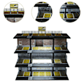Miniatyrbild 3 av 3: 1:64 Diecast Bil Display Case Showcase med Ljus för Födelsedagspresent Leksaksbilar American