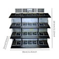 Miniatyrbild 2 av 3: 1:64 Diecast Bil Display Case Showcase med Ljus för Födelsedagspresent Leksaksbilar Amerikanska Japanese