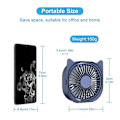 Miniatyrbild 2 av 3: USB-bordsfläkt, portabel mini skrivbordsfläkt 3 hastigheter 360 rotations-USB-fläkt för bärbar dator i hemmet och kontoret Noteb