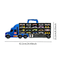 Pikkukuva 2 / 5: Hauler-rata-autonheitto kuljetusauto lelu 3 4 5 6 -vuotiaille lapsille pojille blue