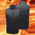 Miniatyrbild 2 av 5: Eluppvärmd väst Dam Body Warmer 3 Justerbar temperatur Black 4XL