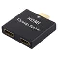 HDMI-splitter med 1 inngang og 2 utganger for samtidig bildevisning