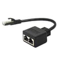 Adapterkabel Ethernet Splitter 1 till 2 Kabel för Cat 7 LAN Ethernet-kontakt