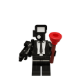 Miniatyrbild 5 av 5: 8 st/ set Skibidi Toalett Minifigur Action Byggstenar Leksaker