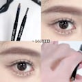 Miniatyrbillede 3 af 3: Let at fjerne makeup, glat og langtidsholdbar farve øjenbrynspen light brown