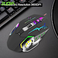 Miniatyrbillede 4 af 5: ZUOYA G8 Trådløs Mus Ergonomisk Lysende Hurtig Respons Anti-slip Komfortabel Greb Computer Tilbehør 3600DPI Computer Trådløs Gaming Mus til Desktop