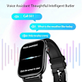 Miniatyrbild 2 av 5: Smartwatch för Män/Kvinnor Vattentät Smartwatch Bluetooth iPhone Samsung NY black