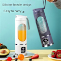 Miniatyrbillede 3 af 5: Bærbar Blender / Blender / Smoothie Maker, 450 ml Kop, Lækagesikker Låg, Trådløs & Genopladelig, Knuser Is & Frugt army green voltage3.7
