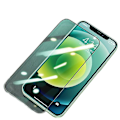 Miniatyrbillede 1 af 4: Beskytter Kompatibel med iphoneXR 6.1 Ny grøn lys hærdet film med sorte kanter Øjenbeskyttelse Eksplosionssikkert Nem installation - Case venlig