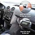 Miniatyrbild 5 av 5: 1/2/4 Stycken Elektronisk Klocka Med Limplatta LCD Digital Bilklocka Bord Bil 1pcs