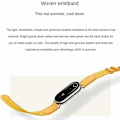 Miniatyrbild 4 av 4: Vävd Rem för Xiaomi Miband 8 Armband för Mi8 Nfc Canvas Man Kvinna Sport Smart Watch