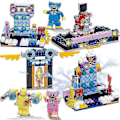 Miniatyrbillede 1 af 4: 4 i 1 Sæt Poppy Play Time Minifigurer Legetøj Huggy Wuggy Byggeklodser