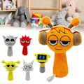 Miniatyrbillede 4 af 5: Sødt Sprunki Plushie til Børn - Bedårende Dyr Fyldt Dukke til Børn og Voksne grey