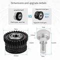 Miniatyrbild 5 av 5: 3D-skrivare Dubbelväxlad Extruder Kit för K1/K1C/ K1 Max/Ender3/V3 Plus V3 Uppgradering 3.0 Härdat Stål