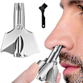 Miniatyrbillede 3 af 5: 1 stk Næsehårs Trimmer Mini Bærbar Rustfrit Stål Næsehårsfjerner Manuel Trim Næse Øre Vibrissa Saks Vaskbar Razor Shaver til Mænd