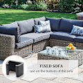 Miniatyrbillede 3 af 5: 10 stk. Terrasse Møbelklips, Fletmøbelklips, Sofa Klips til Terrassehave Flettet Rattan, 5,25 cm 5.25cm