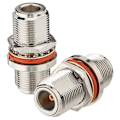 Miniatyrbilde 1 av 5: N Hunn til N Hunn Adapter Bulkhead Montering 50 Ohm Kobber Koaksial Kontakt Adapter (2-pakning) For 4g