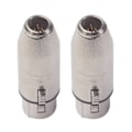 Miniatyrbillede 5 af 5: 2-pak MINI XLR 3-polet Han til XLR 3-polet Hun stik 2.24x0.71x0.39in