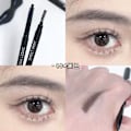 Miniatyrbillede 3 af 3: Let at fjerne makeup, glat og langtidsholdbar farve øjenbrynspen black