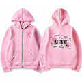 Miniatyrbillede 3 af 5: Koreansk Mode Stray Kids Maxident Lynlås Hoodie Mænd Kvinder Cardigan Zip Up Frakke Hoodies Par Casual Mode Trøjer Sort s