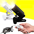 Miniatyrbilde 1 av 2: Reptil Lampe Kit Med Klips-på Keramisk H Bas Uv Ing Lampe Sett Skilpadder Øgle Ing