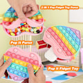 Miniatyrbild 3 av 5: Pop Fidget Plånbok för Flickor, Fidget Leksaker Väska Push Bubble Popper Handväska Axelremsväska för Flickor Kvinnor, Stressavlastande Fidgets Skolmaterial för Studenter